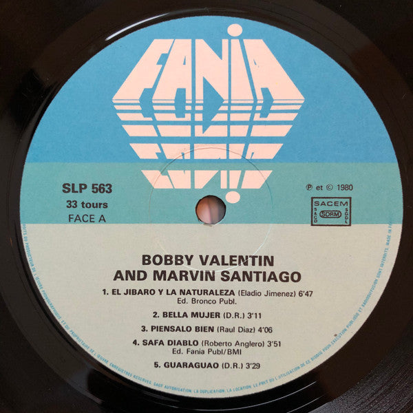 Marvin Santiago & Bobby Valentin : Marvin Santiago & Bobby Valentin (LP, Album, Comp)