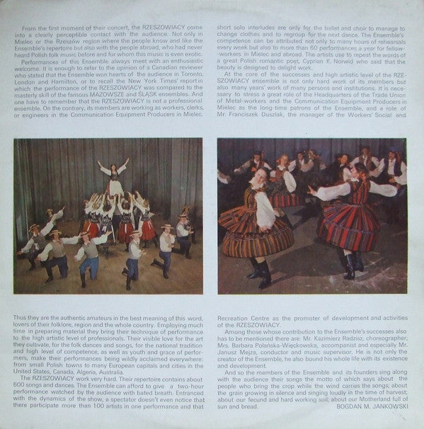 Rzeszowiacy : Polish Folk Music (LP, Album, Gat)