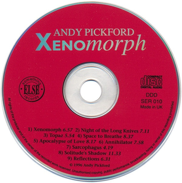 Andy Pickford : Xenomorph (CD, Album)