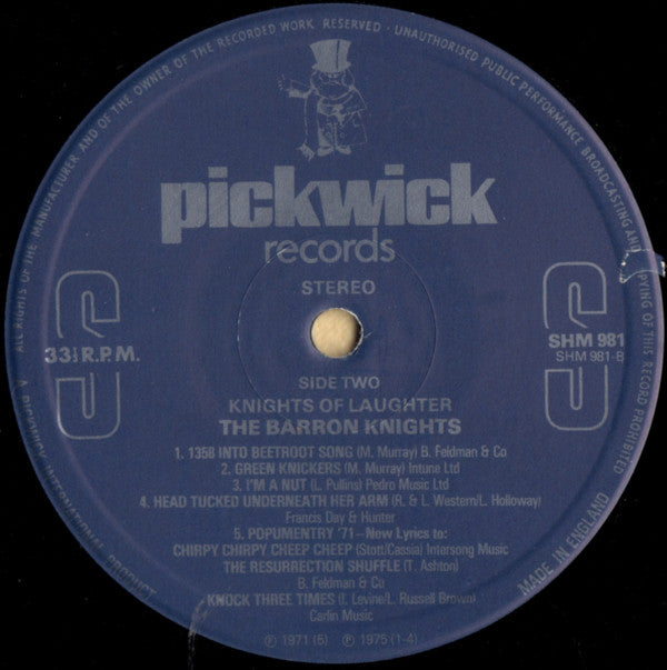 The Barron Knights : Knights Of Laughter (LP)