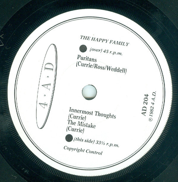 The Happy Family : Puritans (7")