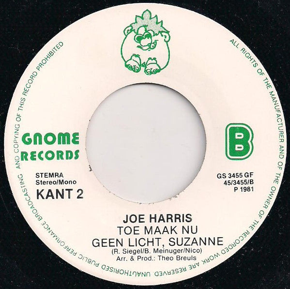 Joe Harris (4) : Butterfly (7", Single)