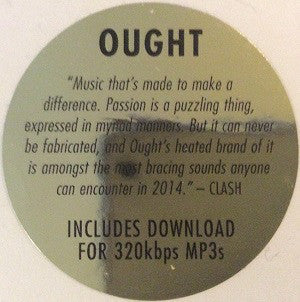 Ought : Once More With Feeling... (10", EP)