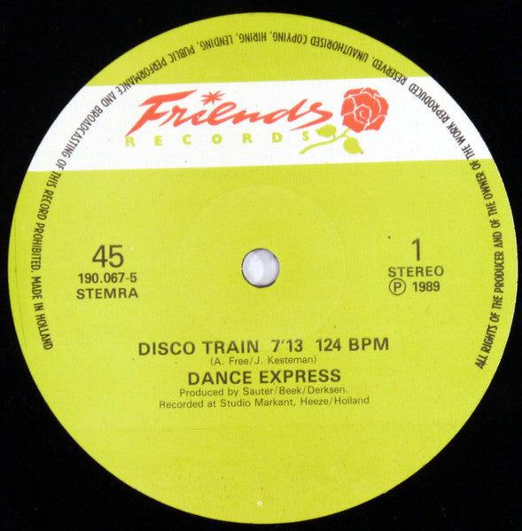 Dance Express : Disco Train ('89 Remix) (12")