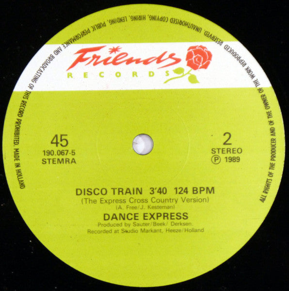 Dance Express : Disco Train ('89 Remix) (12")