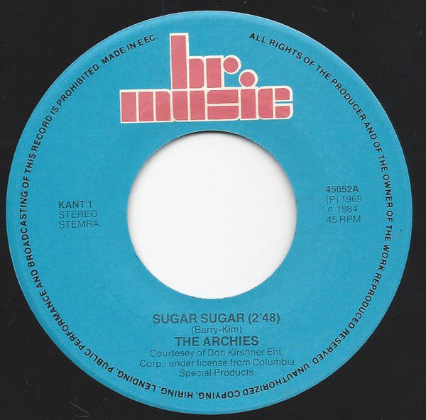 The Archies : Sugar, Sugar / Jingle Jangle (7", RE)