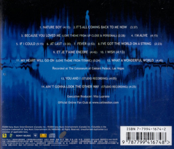 Céline Dion : A New Day... Live In Las Vegas (CD, Album)