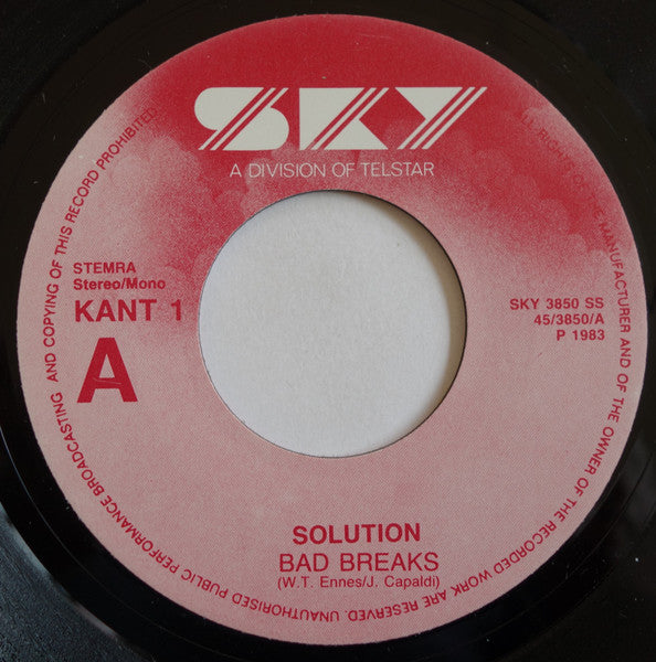 Solution (4) : Bad Breaks (7", Single)