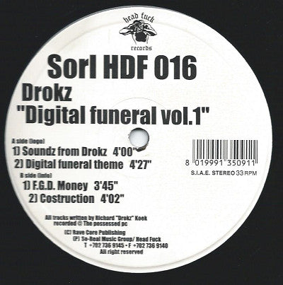 Drokz : Digital Funeral Vol.1 (12")