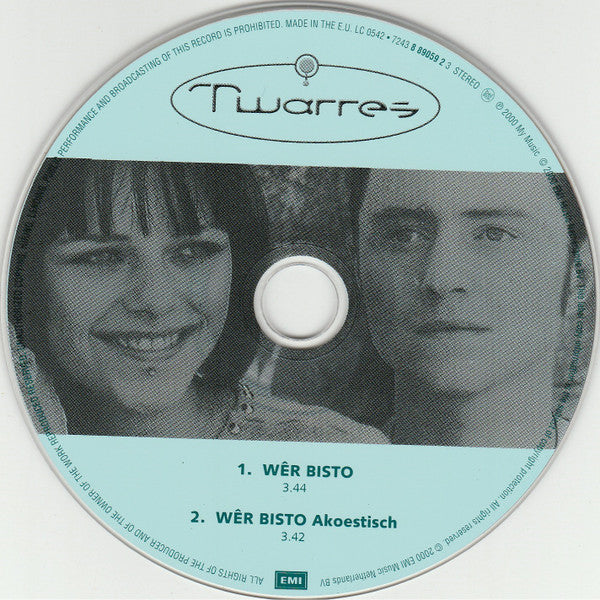 Twarres : Wêr Bisto (CD, Single, Car)