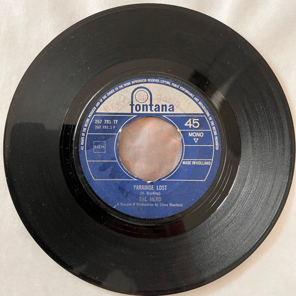 Herd : Paradise Lost / Come On - Believe Me (7", Single, Mono)