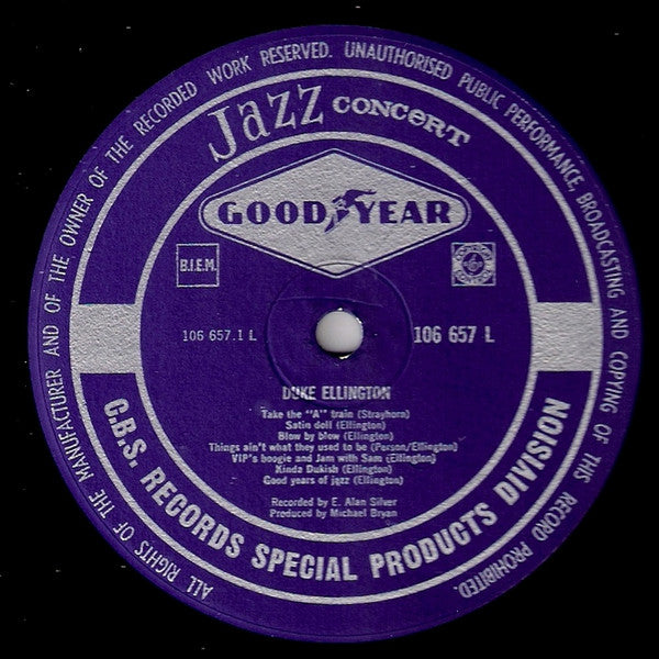 Duke Ellington / Bobby Hackett : Jazz Concert (LP, Album)