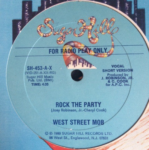 West Street Mob : Rock The Party (12", Promo)