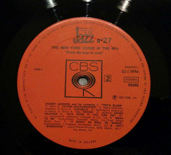 Various : The New York Scene In The 40's: From Be-Bop To Cool (LP, Comp)