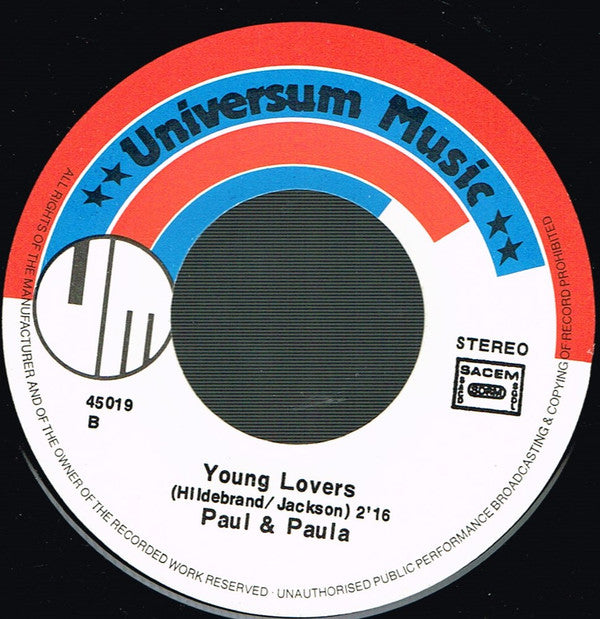 Paul & Paula : Hey Paula (7", Single, RE)