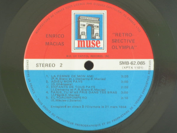 Enrico Macias : Rétrospective Olympia (2xLP, Comp)