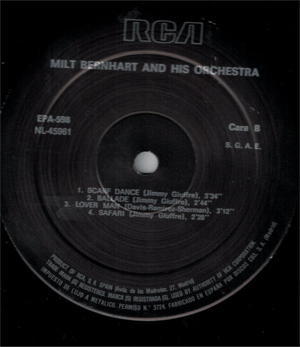 Tony Scott Septet / Milt Bernhart And His Orchestra : Untitled (LP, Comp, RE)