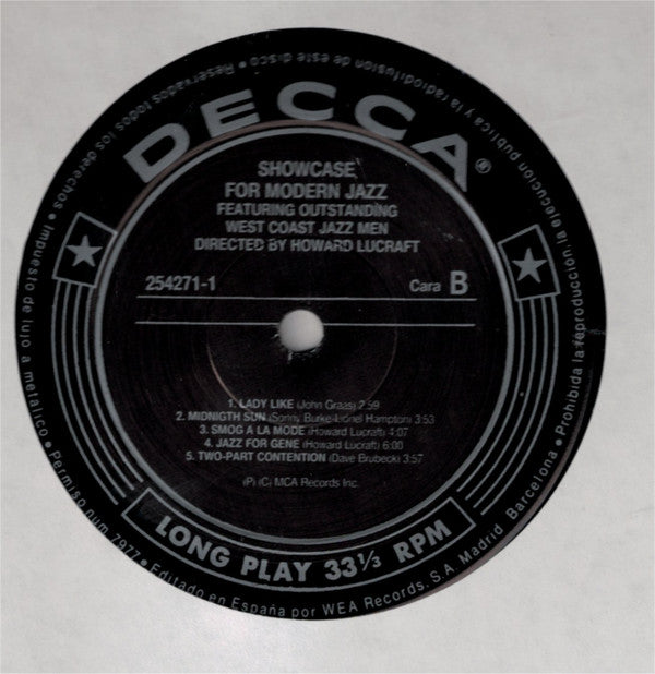 Howard Lucraft : Showcase For Modern Jazz (LP, Comp, RE)