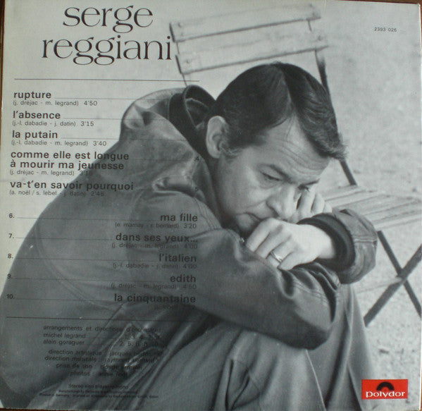 Serge Reggiani : Serge Reggiani (LP, Album)