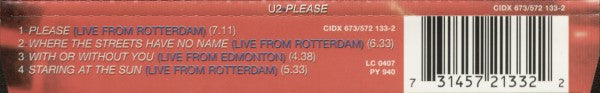 U2 : Please (Popheart Live EP) (CD, EP)