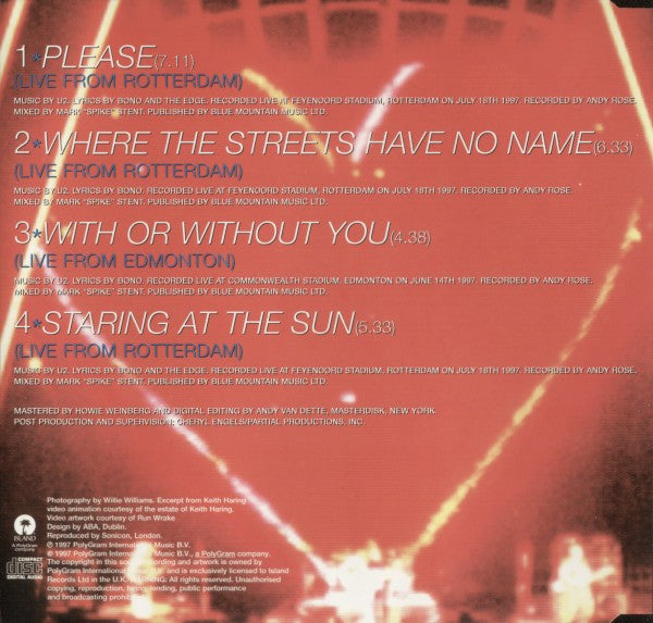 U2 : Please (Popheart Live EP) (CD, EP)