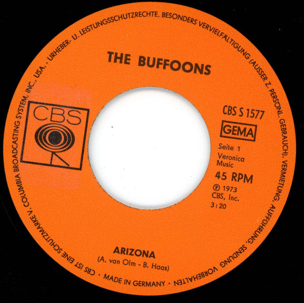 The Buffoons : Arizona (7", Single)