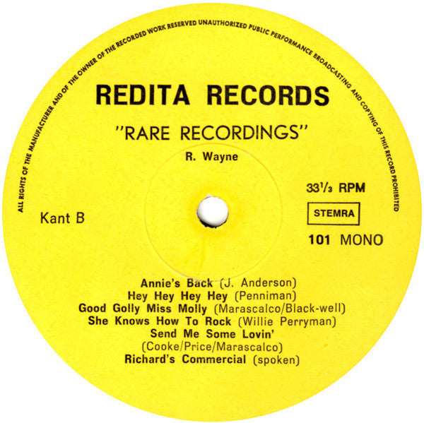 Little Richard : The Rare: Little Richard (LP, Comp, Unofficial)