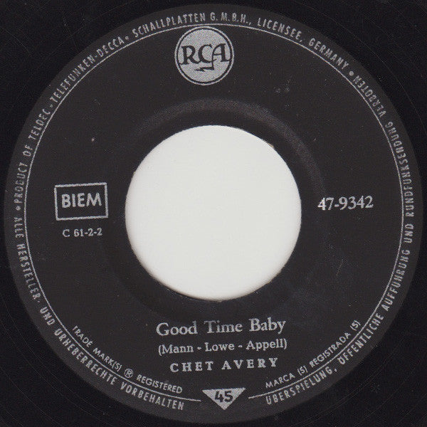 Hank Harper, Chet Avery : Pony Time / Good Time Baby (7", Single)