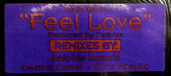David Brown (37) : Feel Love (12")