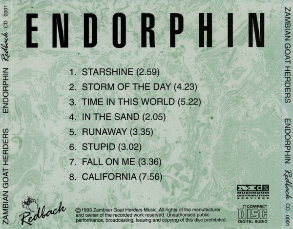 Zambian Goat Herders : Endorphin (CD, MiniAlbum)