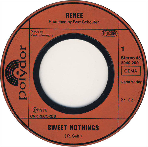 Renee* : Sweet Nothings (7", Single)