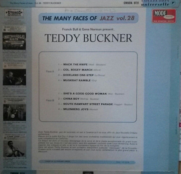 Teddy Buckner : Teddy Buckner (LP, RE)