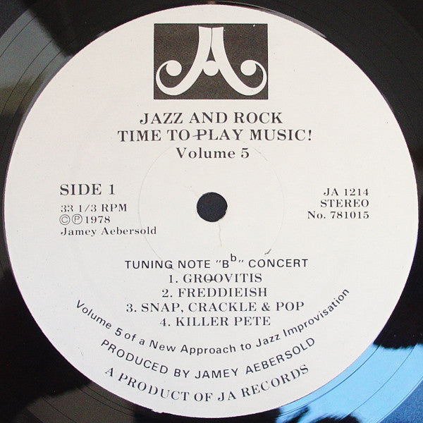 Jamey Aebersold : Time To Play Music! (LP)