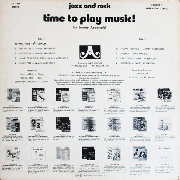 Jamey Aebersold : Time To Play Music! (LP)