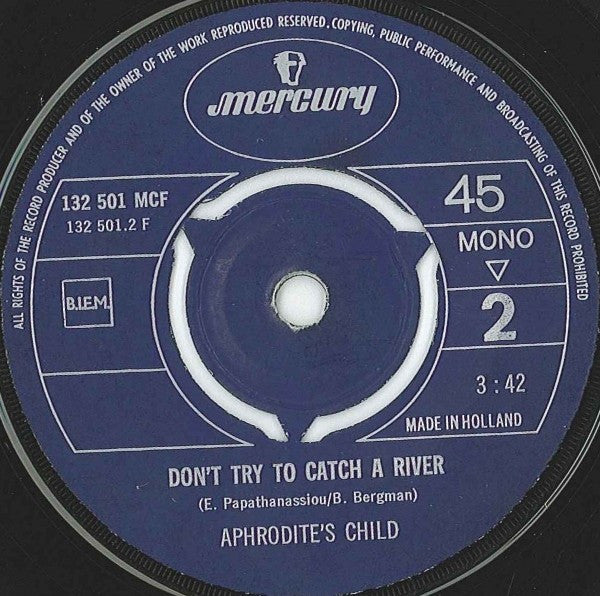 Aphrodite's Child : Rain And Tears (7", Single, Mono)