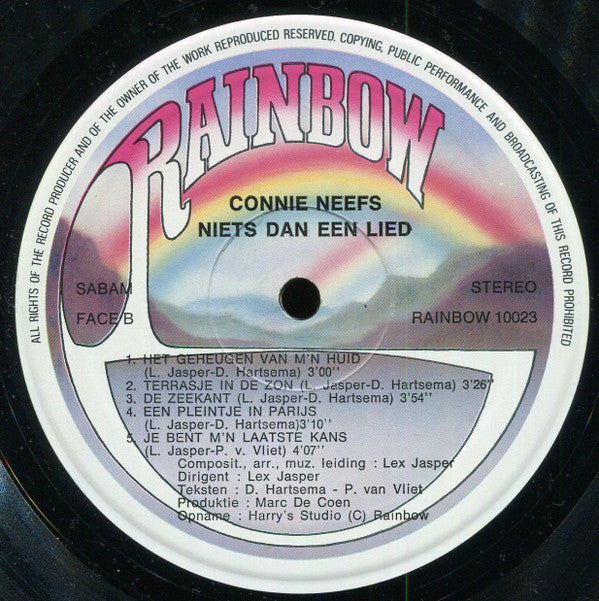 Connie Neefs : Niets Dan Een Lied (LP, Album)
