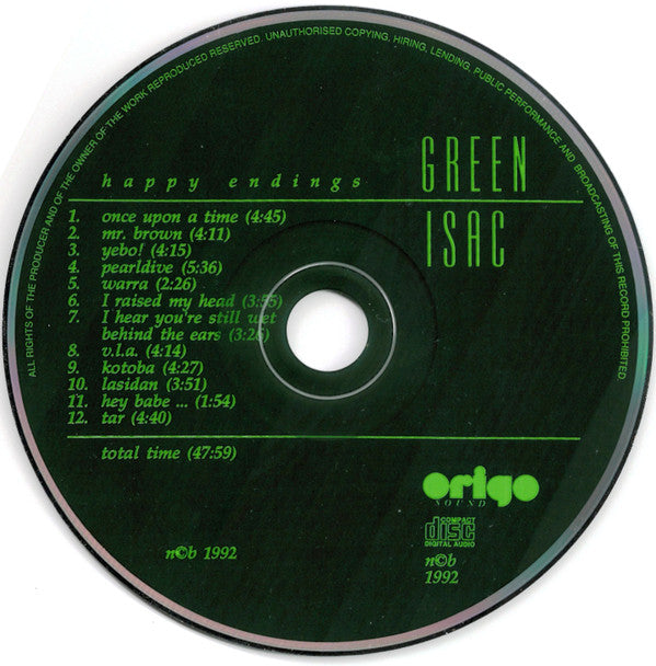 Green Isac : Happy Endings (CD, Album)