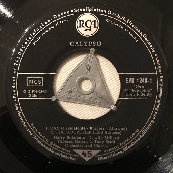 Harry Belafonte : Calypso (7", EP)