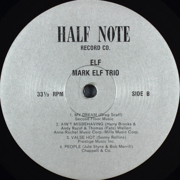 Mark Elf Trio : Elf: Mark Elf Trio Vol. 1 (LP)