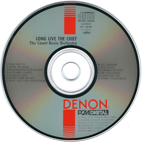 Count Basie Orchestra : Long Live The Chief (CD, Album)