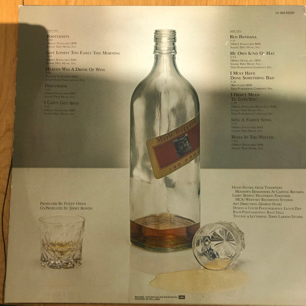 Merle Haggard : Serving 190 Proof (LP, Album)