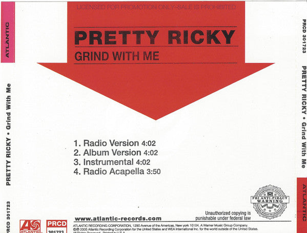 Pretty Ricky (2) : Grind With Me (CD, Single, Promo)