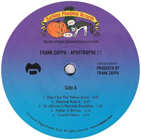 Frank Zappa : Apostrophe (') (LP, Album, RE, 180)