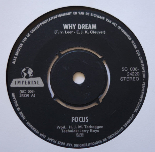 Focus (2) : Why Dream (7", Single)