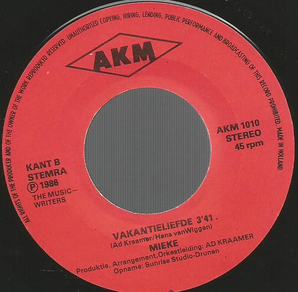 Mieke : Ik Laat Jou Nooit Meer Gaan (7", Single)