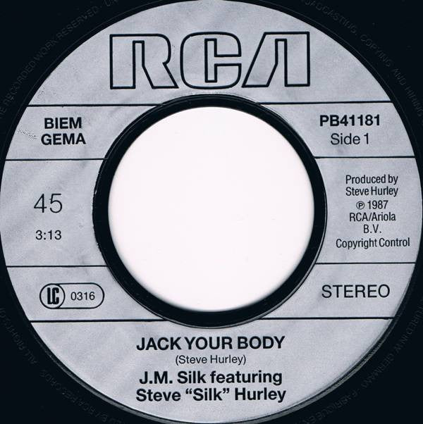 J.M. Silk Featuring Steve "Silk" Hurley : Jack Your Body (7", Single)