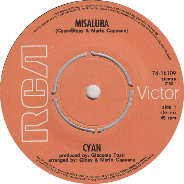 Cyan (6) : Misaluba (7", Single)