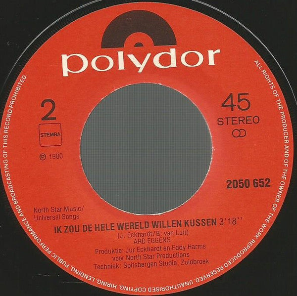 Ard Eggens : Twee Blauwe Ogen (7", Single)