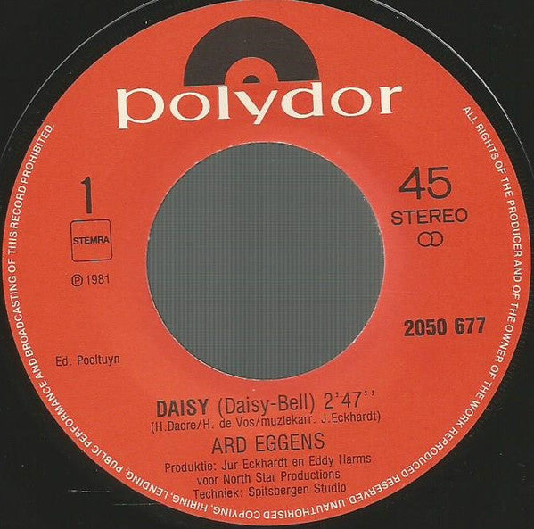 Ard Eggens : Daisy (7", Single)