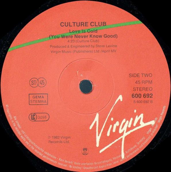 Culture Club : Do You Really Want To Hurt Me (12", Single)